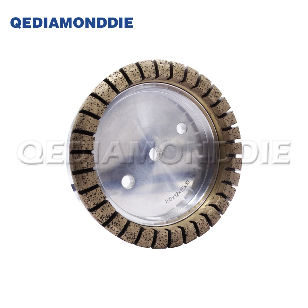 D150mmx15mmx10mm Full Segmented Glass Diamond Cup Grinding Wheel For Flat Edge of Straight-line Double Edger