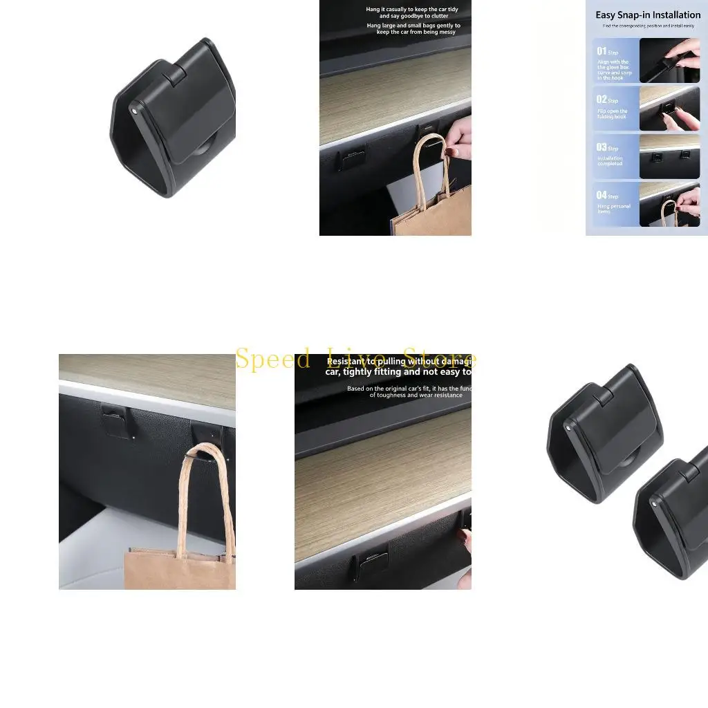 547C Car Hook for Passenger Side Glove Box Umbrella Handbag Storage Hook