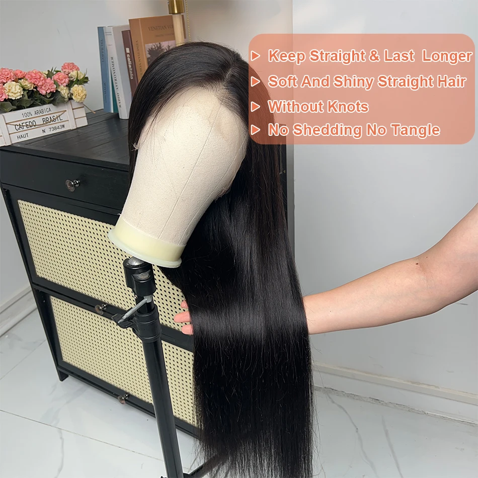 

24 26 Inch Straight 13x6 HD Lace Frontal Wigs 100% Human Hair Vietnamese Pre Plucked 13x4 5x5 Lace Closure Wigs For Women