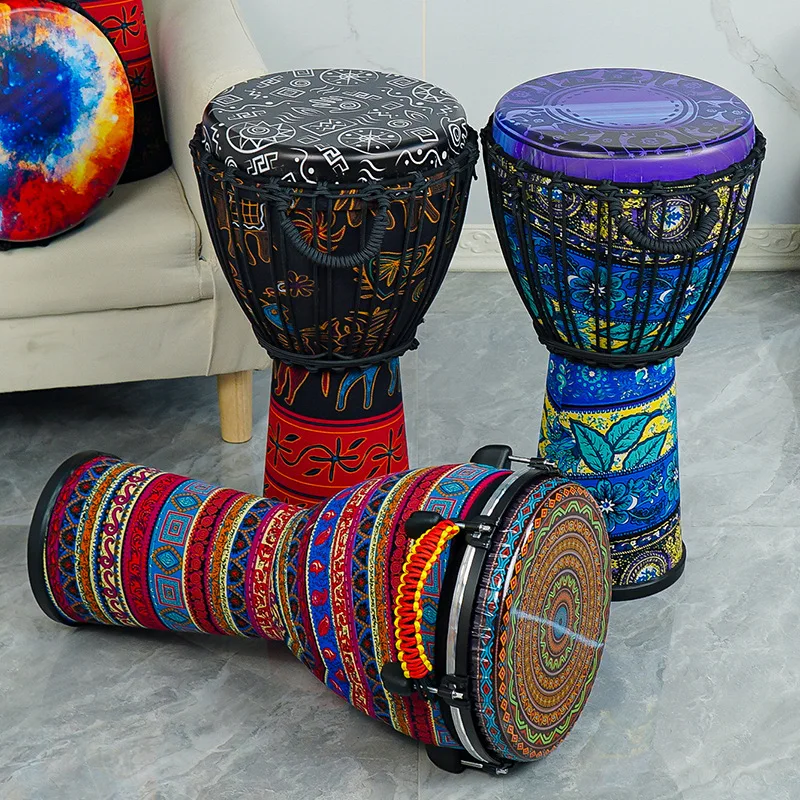 

Профессиональный африканский барабан DJembe 12-дюймовый легкий многостильный высококачественный барабан с переплетом веревки