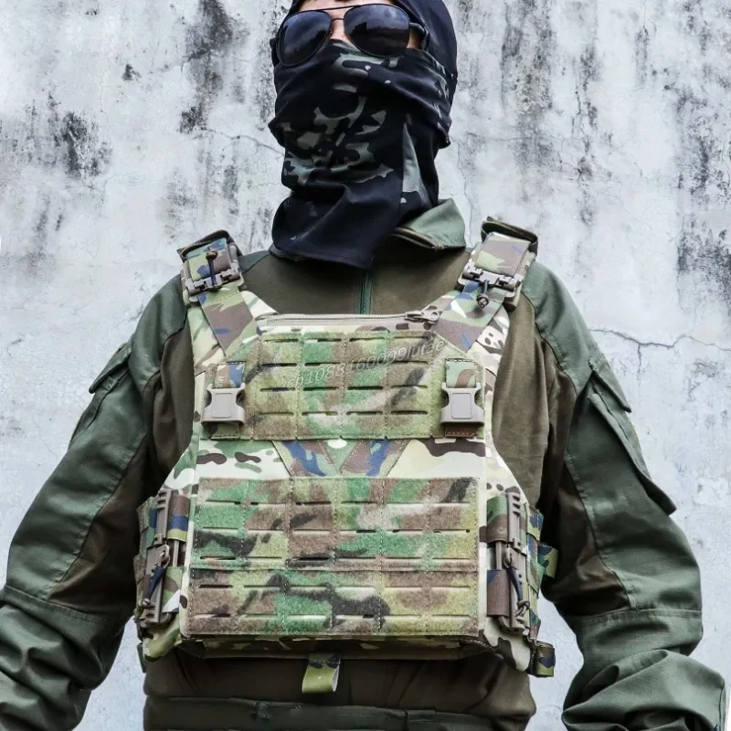 

Tactical K19 Plate Carrier Quick Release System MOLLE Adjust Full-Size Airsoft Gear Nylon Outdoor Hunting Vest Combat Equipment