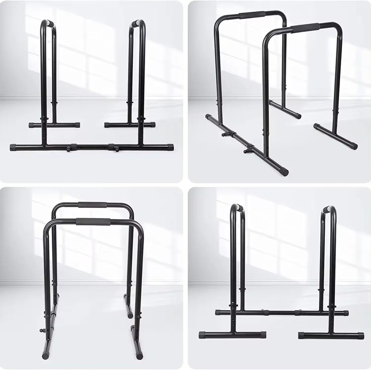 Dip Stand Single Parallels Bars Height Adjustable Pull Up Parallel Bar