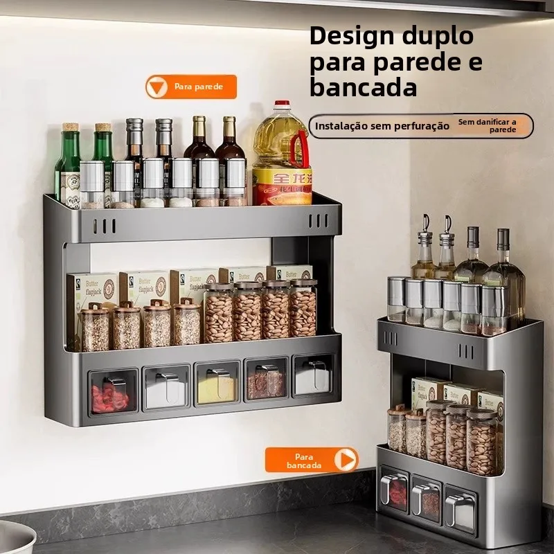 no-drill-wall-mounted-kitchen-spice-rack-multi-function-oil-salt-sauce-vinegar-seasoning-storage-box-nordic-style-carbon-steel