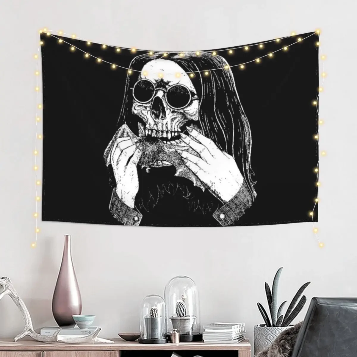 skull face Tapestry Decorative Paintings Wall Carpet Wall Mural Bathroom Decor Tapestry