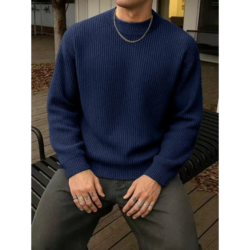 

Color Men's Sweater Comfortable Knittedwear Fashionable Versatile Spring Season Non-deformable Fabric Women's Apply