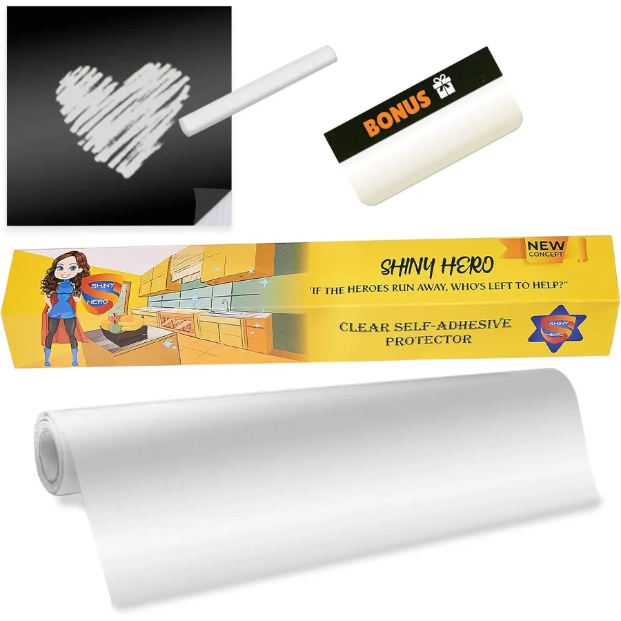 

Clear Wall Protector Contact Paper Self Adhesive Removable Film Kitchen Cabinet Liner Transparent Sheet Plastic Foil Backsplash