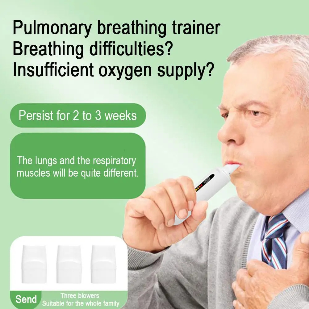 

Breath Trainer Athletes Breathing Trainer Ergonomic Lung Training Tool For Adults Seniors Children Cardio Workout Gym Yoga G4H8