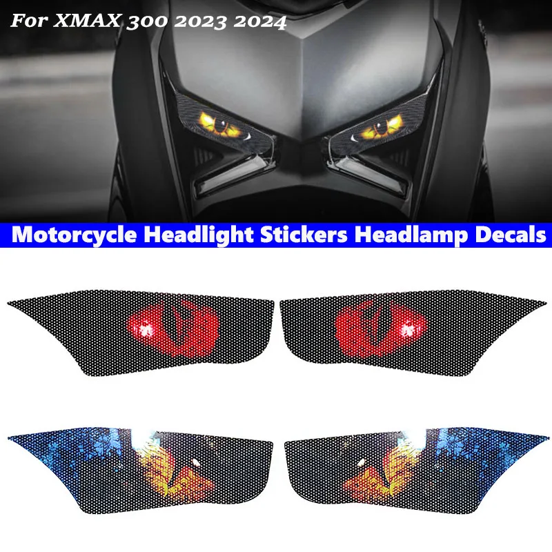 

Motorcycle Headlight Stickers Waterproof Headlamp Decals For Yamaha NMAX N-MAX 155 TURBO NMAX155 V3 2025 Protective Accessories