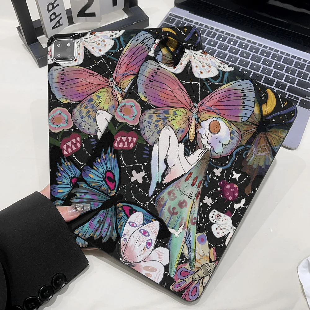 Colorful Butterfly Niche Premium Style Aesthetic Tablet Case for Samsung Galaxy Tab S8 S9 S10 S11 Ultra S7 Plus A7 A8 A9 Cover