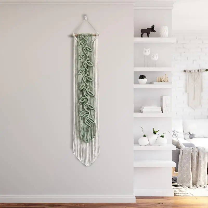 Macrame Wall Woven Boho Tapestry Macrame Art Woven Elegance Yarn Tassel Tapestry Versatile Decor For Studio & Living Room