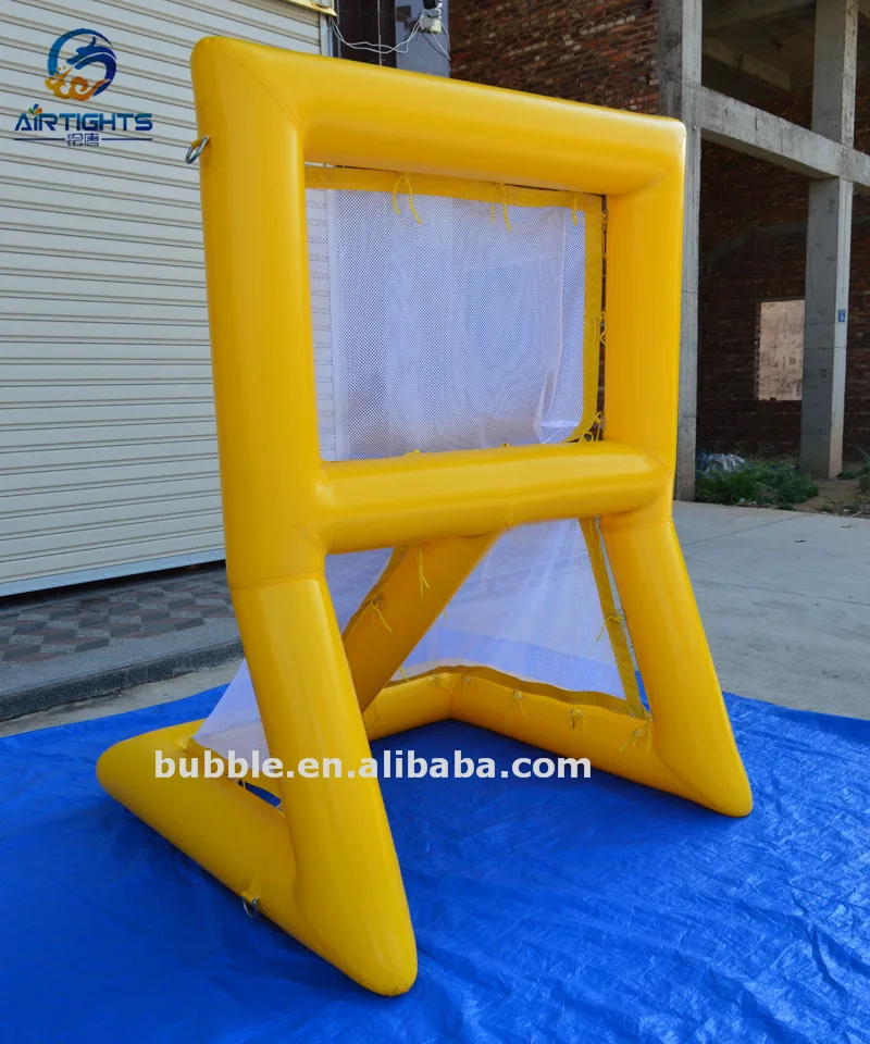 Custom Airtight Aqua Games Inflatable Water Basketball Football Volleyball Shoot Polo Goal