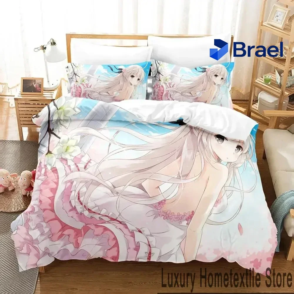 Exquisite Anime Yosuga No Sora Bedding Set Boys Girls Twin Queen King Size Duvet Cover Pillowcase Bed Boys Adult Home Textileext