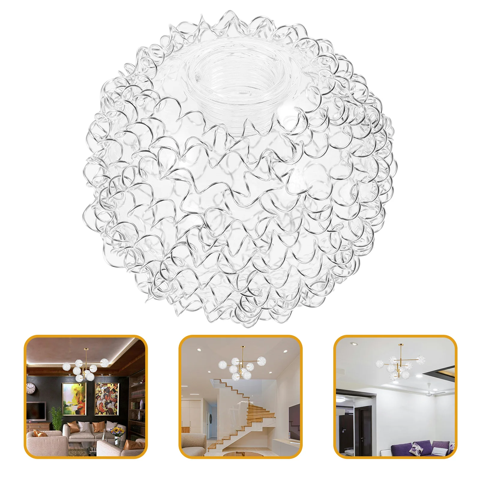 

Globe Lamp Shade Lampshade Industrial with Clear Glass Lampshades Globes for Light Fixtures Ceiling Replacement