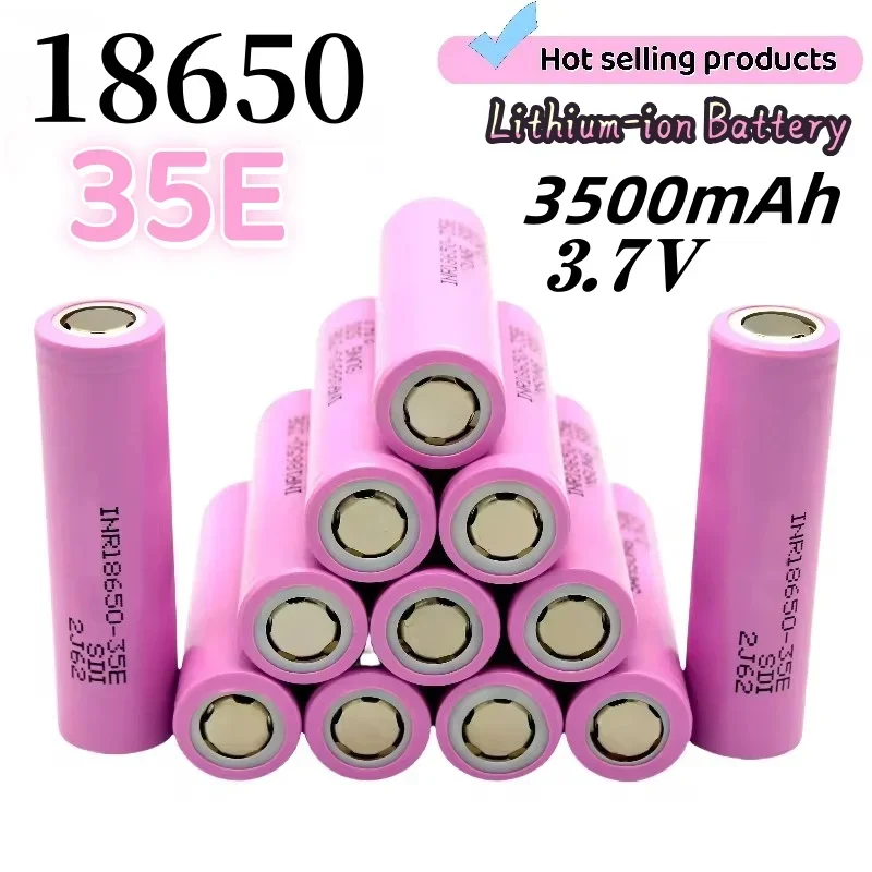 

100% Original Rechargeable Battery 3500mAh 25A Discharge INR18650 35E 3.7V 3500mAh Lithium-ion 18650 Battery