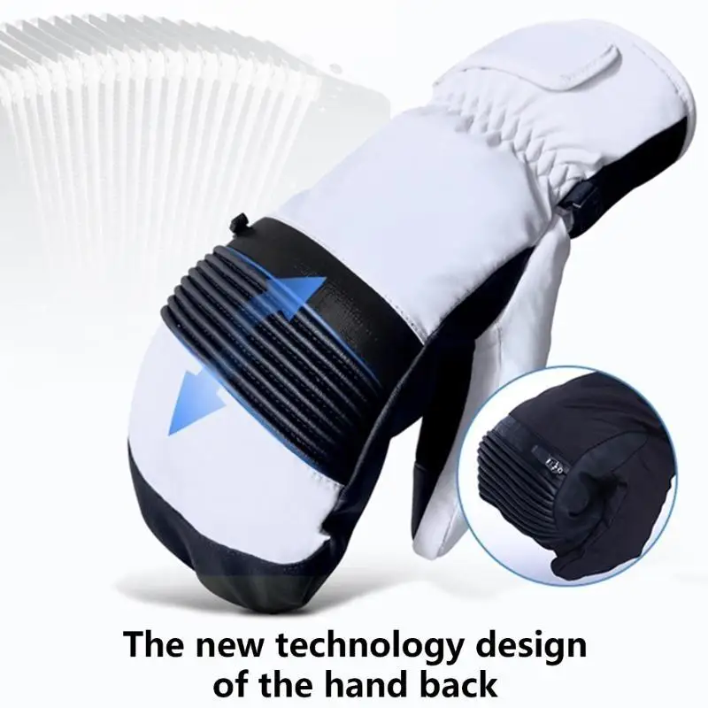 Luvas térmicas 652f, telas sensíveis ao frio, luvas esqui à prova d'água, luvas inverno, luvas neve para snowboard, ao