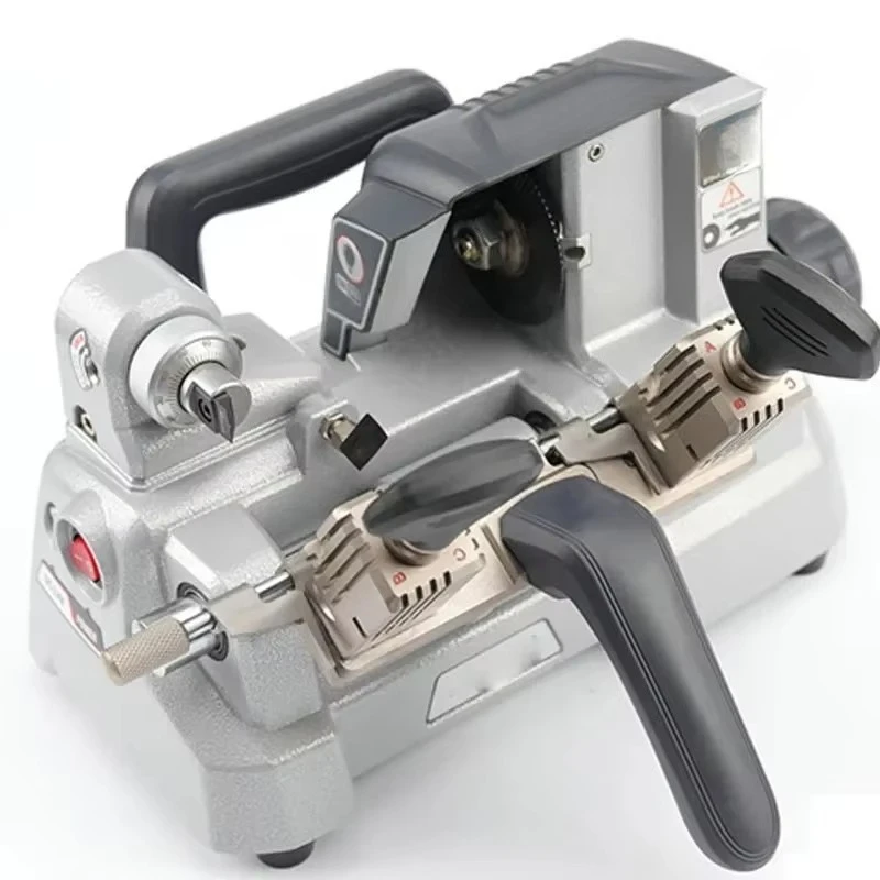 For XP-009C Horizontal Key Cutting Machine, 24V Dual Head Manual Multi-functional Key Duplicator, High Efficiency Key Copy