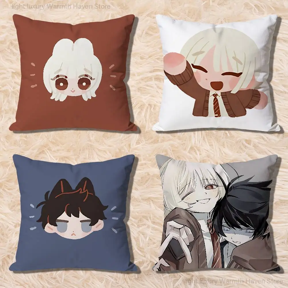 Game S-Saihate S-Station Anime Celebrity Merchandise All-Match Printed Pillow Case Sofa Car Office Room Decoration Protector