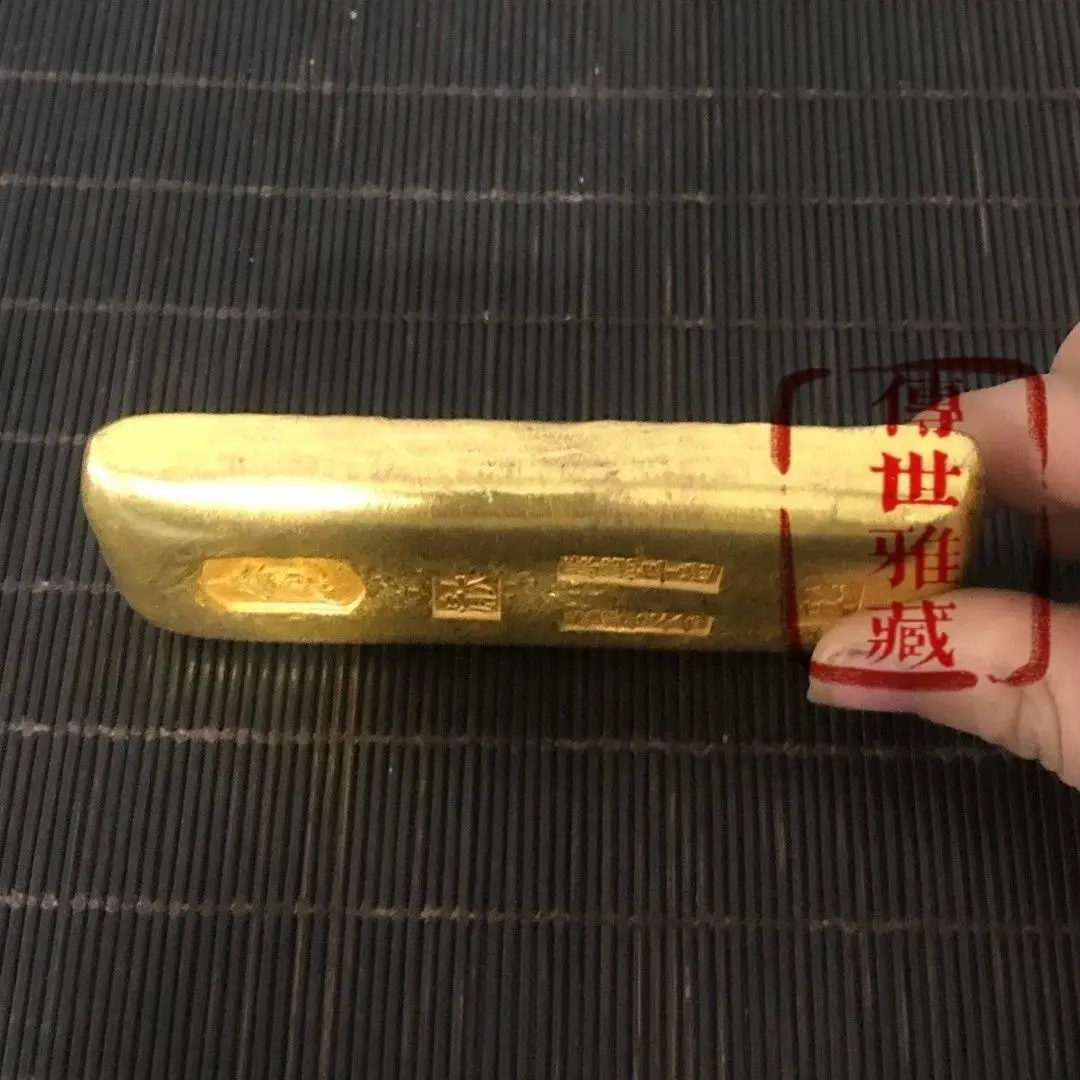 Solid Qing Dynasty, random year, length 3.5 cm, width 9.5 cm, height 1 cm