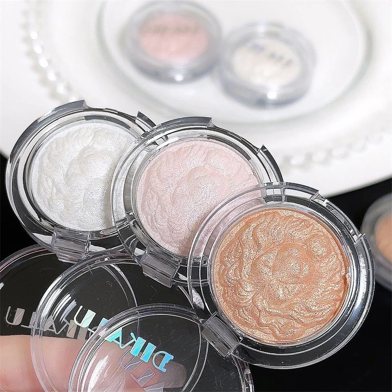 باليت هايلايتر دي كالو مونلايت وايت، لامع عالي اللمعان، يضيء ويكونتور، طبيعي وطويل الأمد، مستحضرات تجميل للوجه