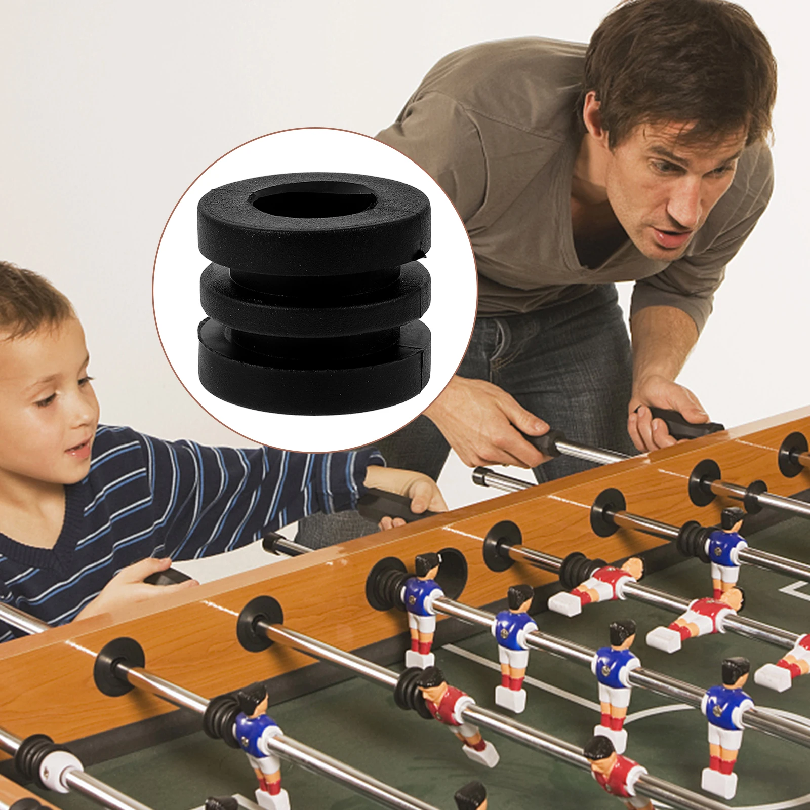 

16 Pcs Tabletop Football Accessories Replacement Foosball Parts Soccer Toys Bumpers