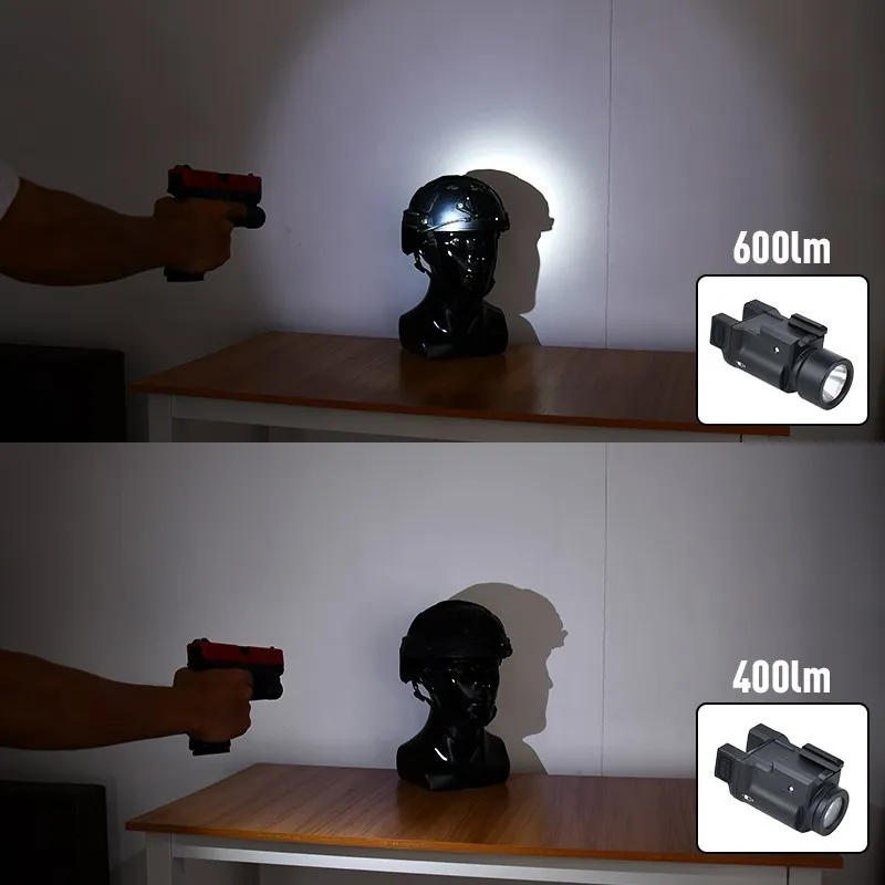 WADSN senter taktis KLESCH 1S GEN.2.0, lampu Pramuka logam lampu berburu Airsoft senjata lampu LED Pistol lentera Glock 17 19