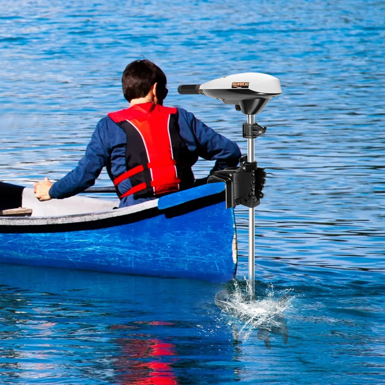 محرك كهربائي خارجي محرك التصيد محرك خارجي كهربائي قابل للتعديل 5 تروس أمامية و2 تروس عكسية 660 وات 12 فولت