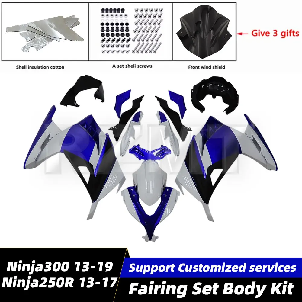 

Motorcycle Bike Fairings Set For Kawasaki Ninja 300 13-19 and Ninja 250R 2013-2017 Body Kit Bodywork Set Shell Injection 116