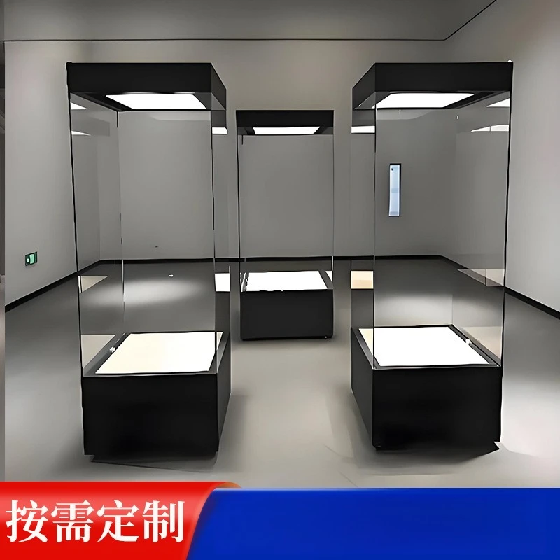Metal steel structure display cabinet Customized museum display cabinet Antique display cabinet