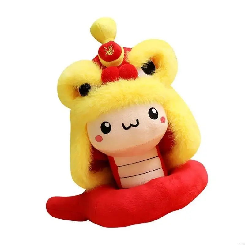 CORB Neujahrsverzierung, Zodiacs Snake Plüschspielzeug gefülltes Tierplüschspielzeugplüschpuppen