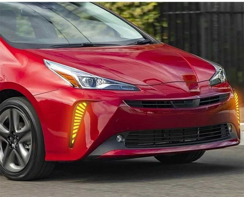 For Toyota Prius 40 Series 2019 2020 2021 Car Led Daytime Running Light Dynamic Turn Signal Front Fog Lamp Modification Daylight detail image 13
