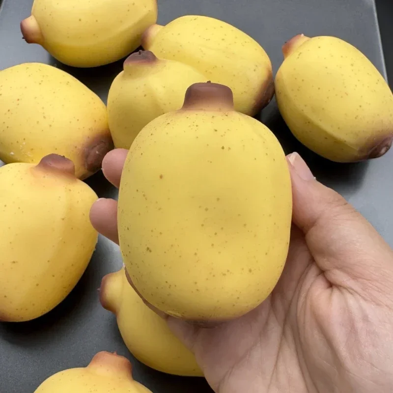 Knuspriger Kuh-Bananen-Quetschball, Fidget-Spielzeug, Knuspriger Quetschball, Handgefertigte Runde Blöcke Gefüllt mit ASMR-Material, Quetschspielzeug ﻿ – Detail 10