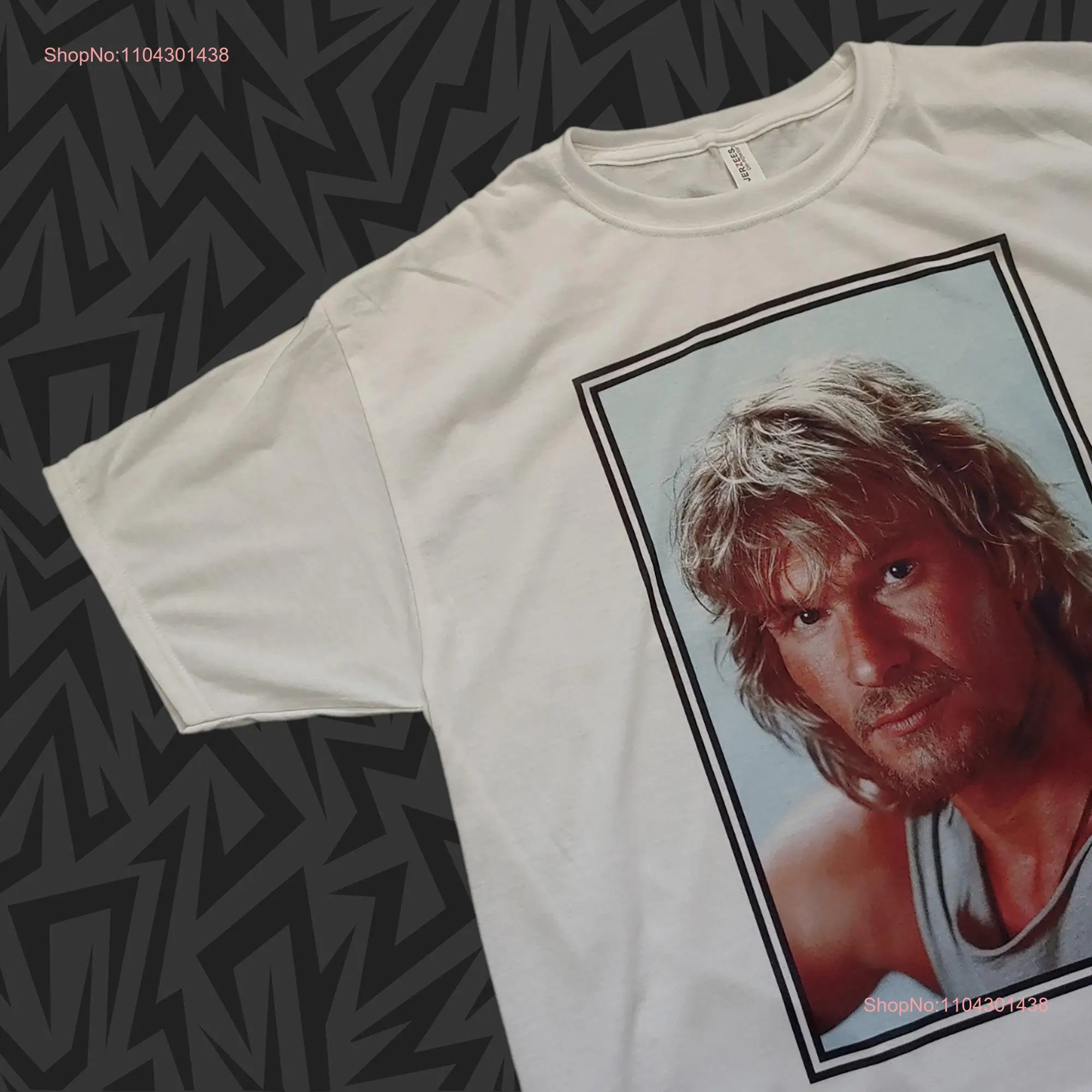 New T Shirt BODHI Portrait POINT BREAK Patrick Swayze Surf Surfer Ex Presidents Pick Size Small 2XL long or short sleeves