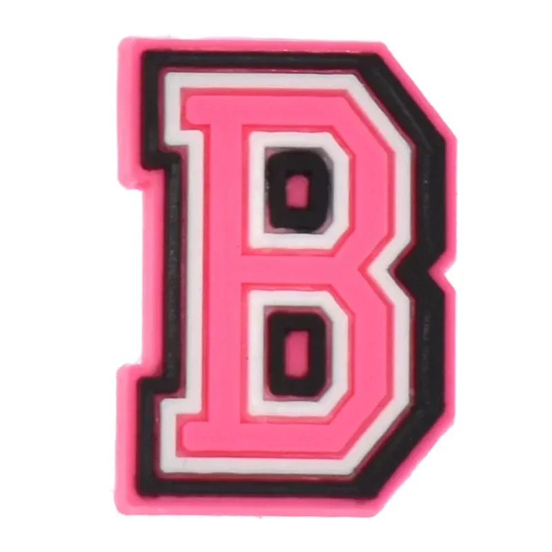 Shoe Charms for Crocs Accessories A B C Letter Shoes Charm for Croc Decorations Pins Men Accessory Jeans Woman Clogs Clips image 2