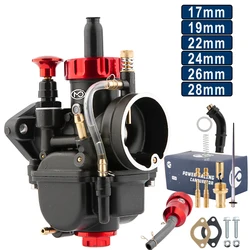 Motorcycle Carburetor PE17/19/22/24/26/28mm With Carb Jets For Yamaha Kawasaki Honda Apollo KAYO YCF BSE SSR Dirt Pit Bike Motor
