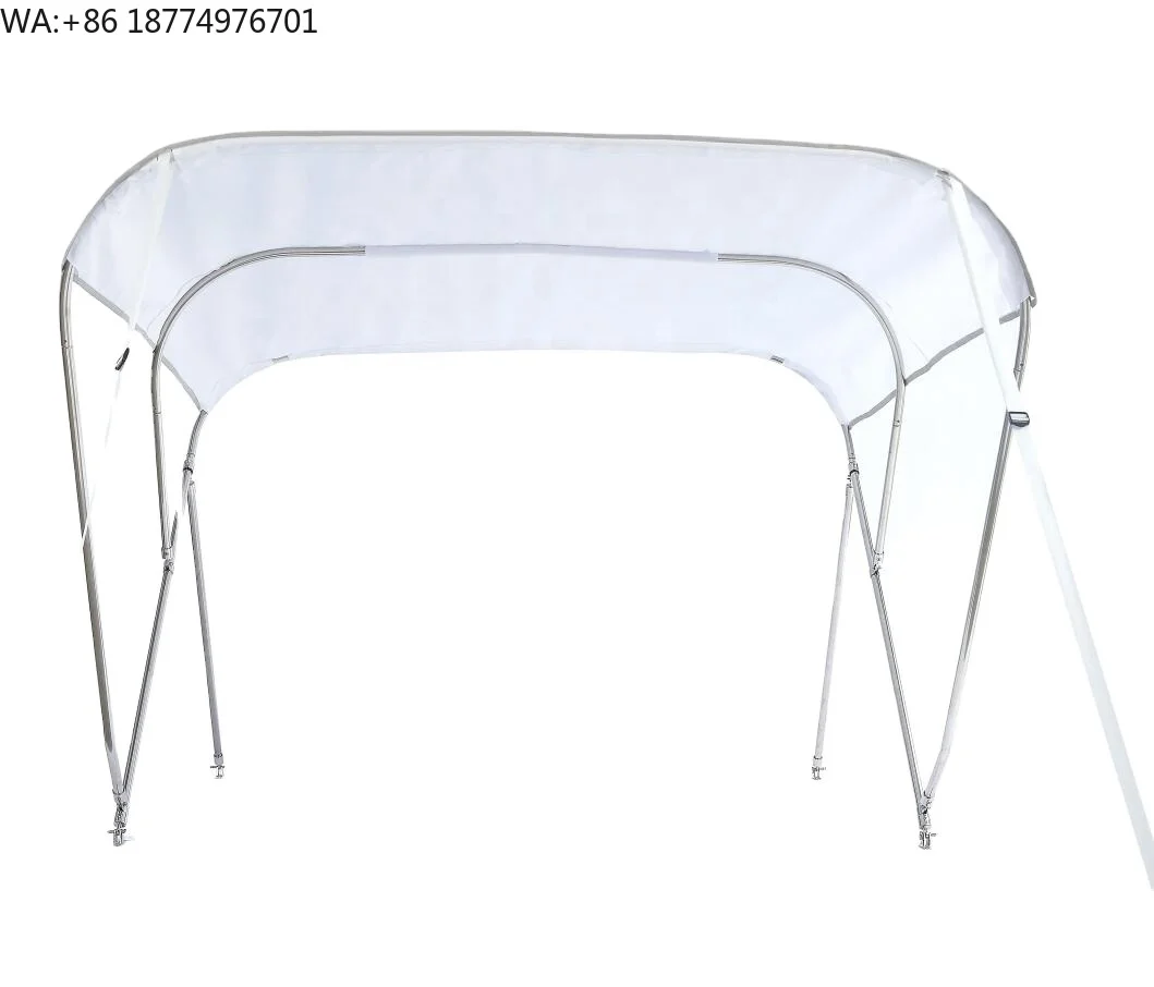Tubo de Acero Inoxidable para Uso Marino, Toldo Bimini de 3 Arcos para Barco