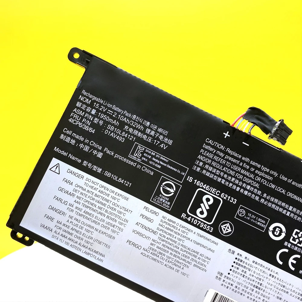 Batería Original nueva para Lenovo ThinkPad T570 T580 P51S P52S SB10L84121 01AV493 00UR890 00UR891 00UR892