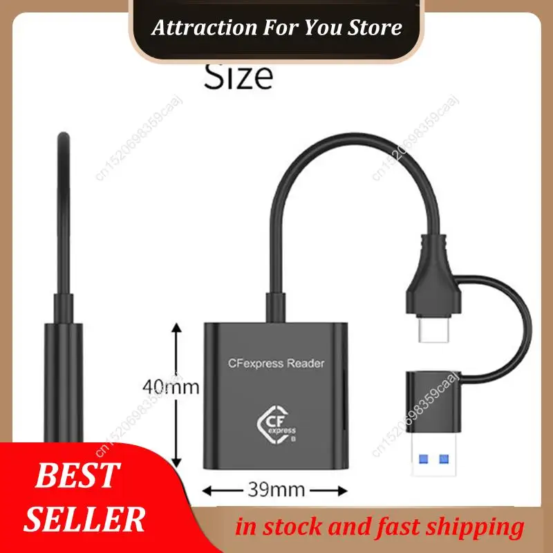 حار بيع 10Gbps Cfexpress نوع B قارئ بطاقات الكاتب USB3.2 Gen2 USB-C قارئ بطاقات Cfe لنظام أندرويد Win XP/Vista/7/8/8.1/10/11 #6