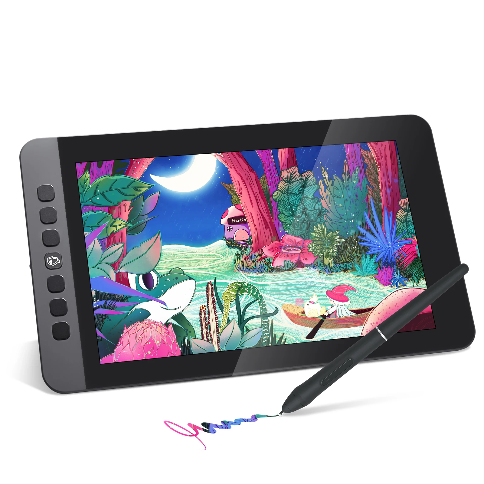 Parblo Coast 10 Pro Drawing Tablet 11.6 Inch Graphic Tablet, Drawing Monitor with 8192 Levels Pressure Tilt Support for Design