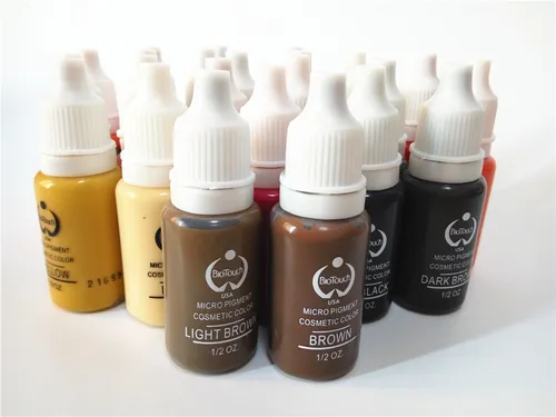 Imagen 2 del producto 1 Uds pigmento de maquillaje permanente tinta de tatuaje profesional planta Natural Microblading permanente delineador de cejas pigmento de labios 15ML