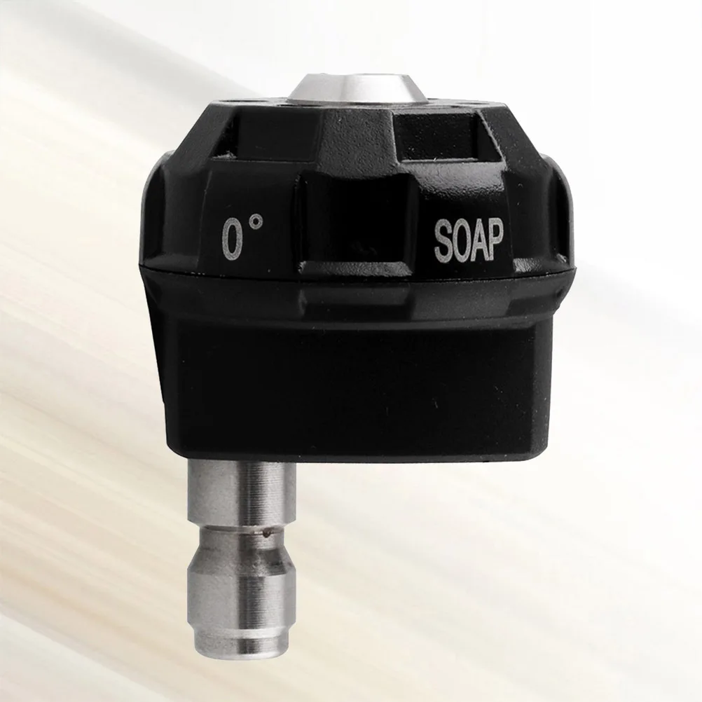 

6 In 1 High Pressure Water Gun Nozzle Adjustable 0° 15° 25° 40° Flush Soap Spray Tip For 4000 Psi Washer Wand 1/4 Inch