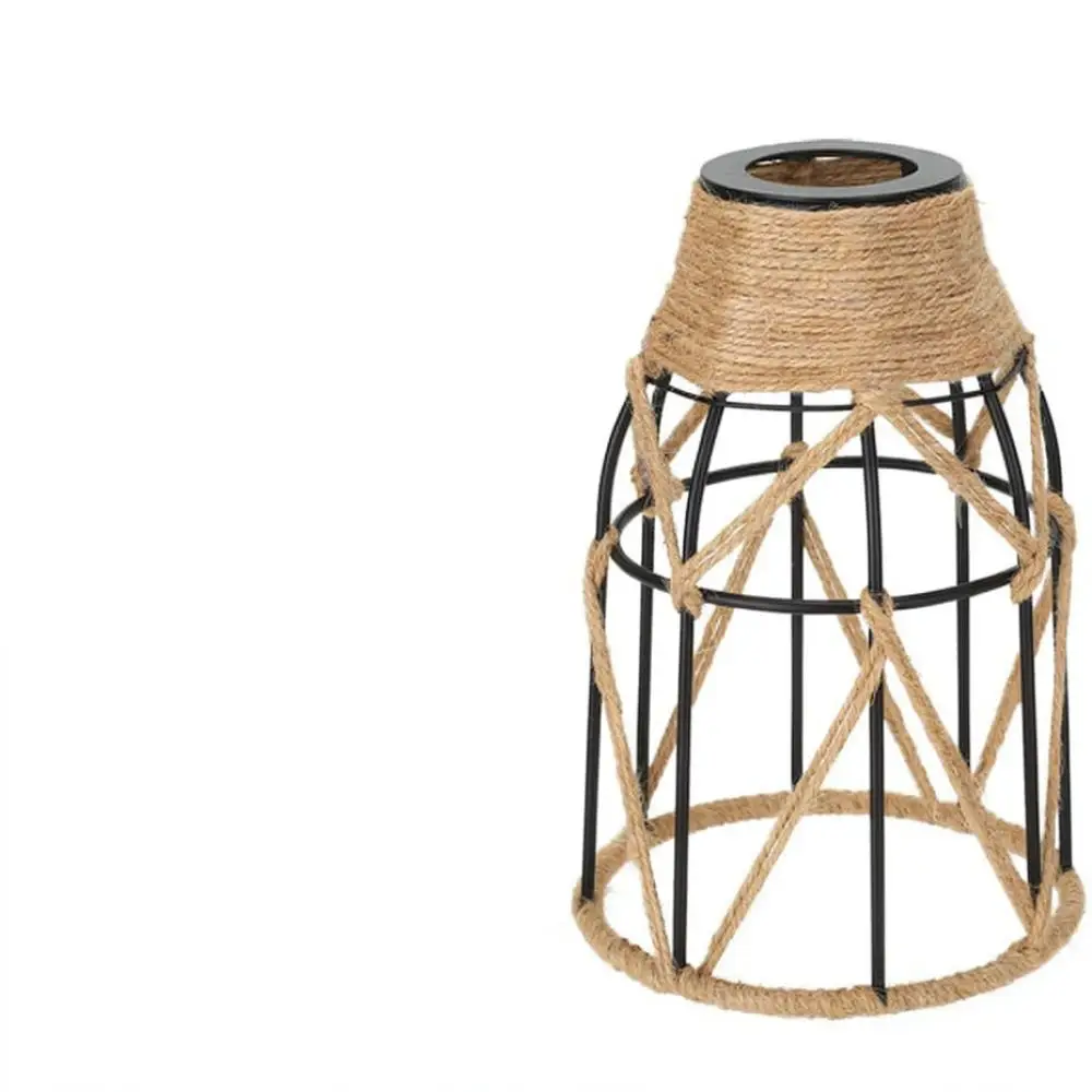 Decorative Woven Paper Cord Lampshade Modern Minimalist Light Cover Hanging Pendant Ceiling Lamp Shade For Home Decor