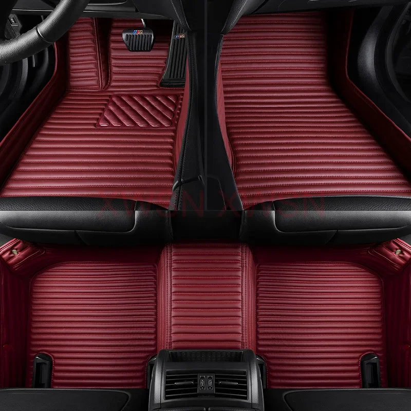

Striped Pu Leather Customized 5D Car Floor Mat for Porsche Cayenne 2018-2023 2011-2017 Cayman 2013-2016 Interior Accessories