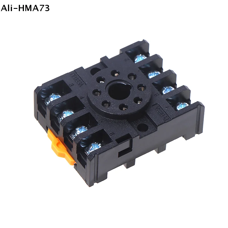 

1/5Pcs PF083A Power Relay Base Socket 8 Pins Relay Socket For MK2P AH3 ASY DH48S Rail Mounting