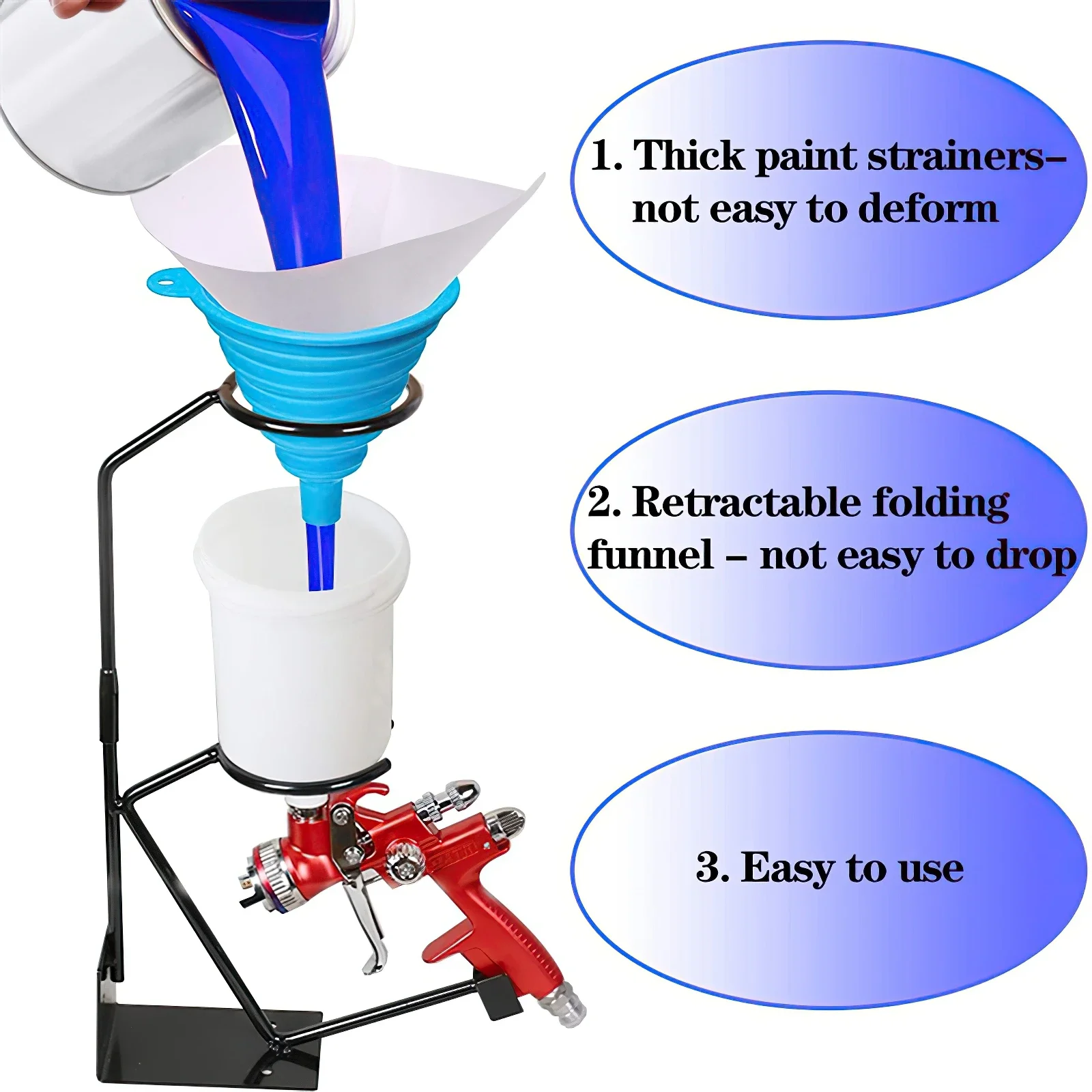 10/20/30/50Pcs Paint Filter Paper Purifying Straining Cup Funnel Disposable 100 Mesh Paint Filte Mesh Conical Nylon Micron Paper