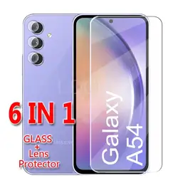 Glass For Samsung Galaxy A54 Tempered Glass HD Screen Protector Camera Film Samsung A55 A54 A53 A34 A73 A52 A14 A04 Glass