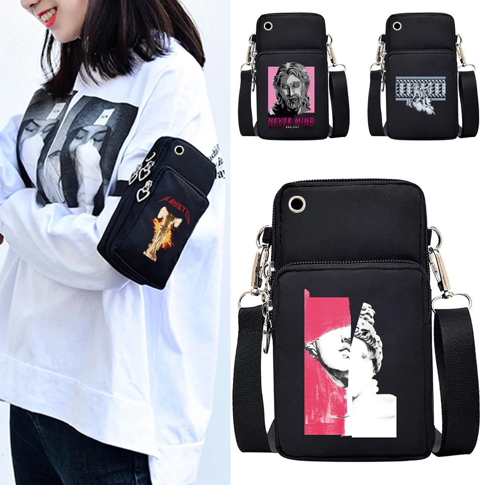 Mobile Phone Bag Women's Messenger Bag Hanging Neck Coin Purse Handbag Sports Arm Bag for Xiaomi/samsung/iphone 13 Max 12 11 Pro