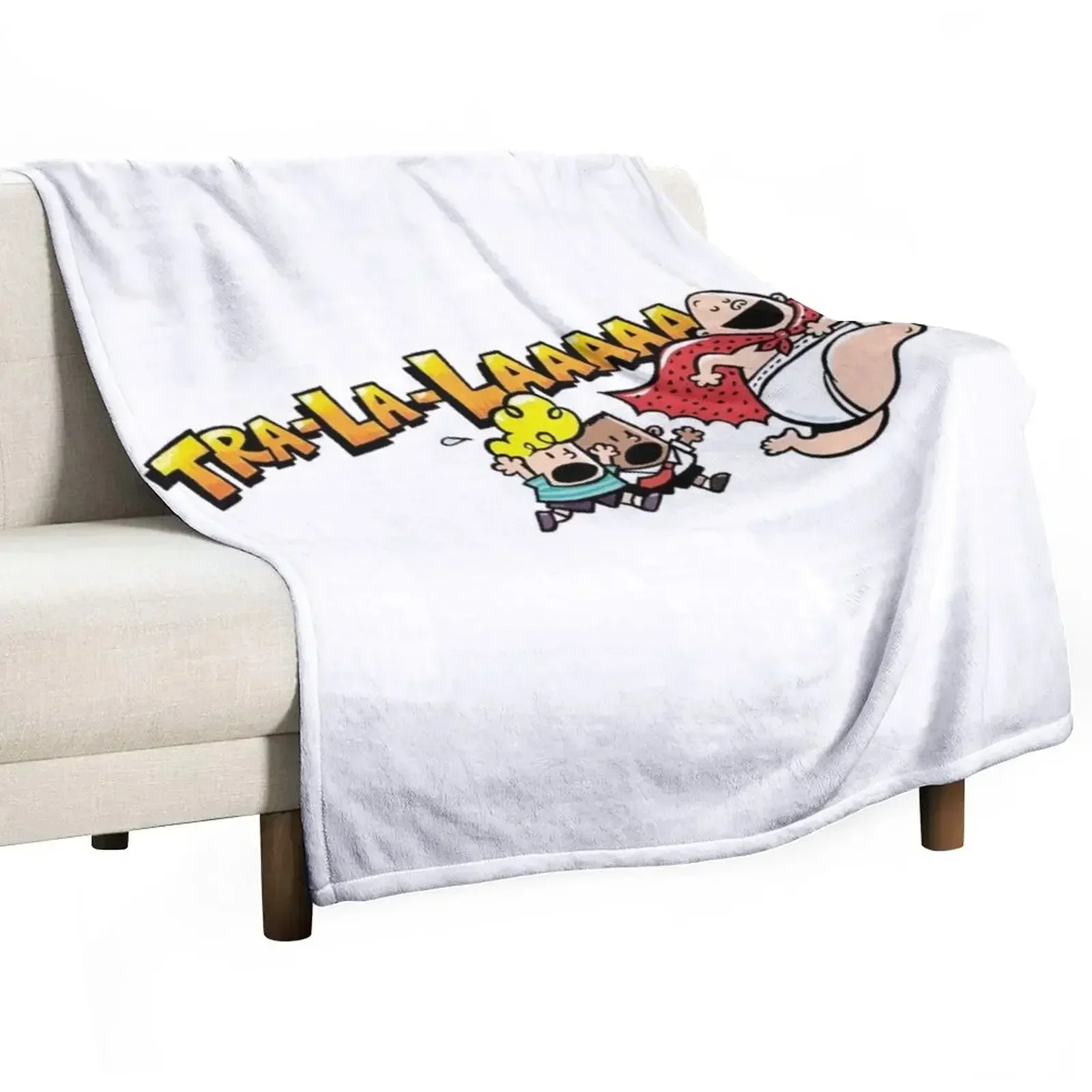 Tra la laa captain underpants merchandise Throw Blanket Vintage Luxury St Sofa Quilt Beautifuls Soft Plaid bed plaid Blankets