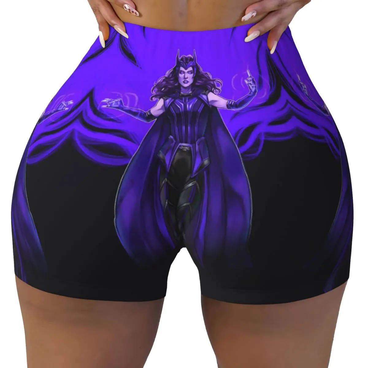 

Custom Scarlet Witch Animation Workout Running Volleyball Shorts for Women Gym Yoga Shorts