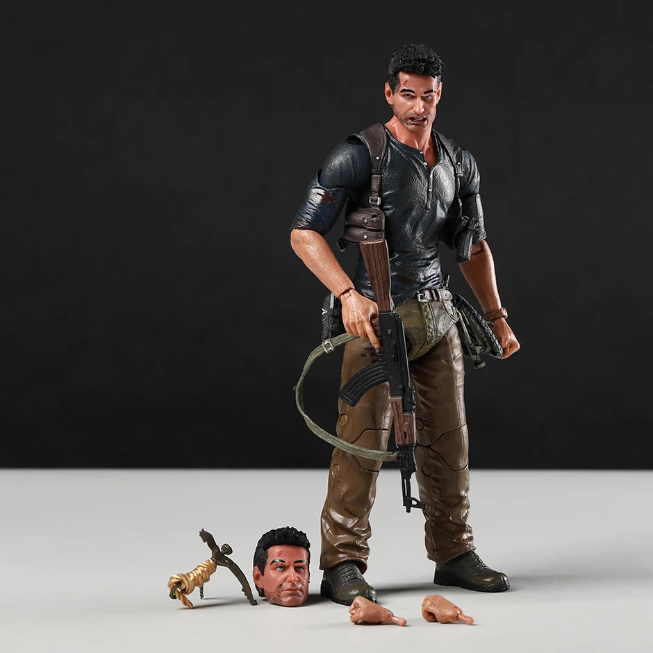 NECA Uncharted 4 A Thief's End Ultimate Nathan Drake Action Figure Figurine Collection Model Toy