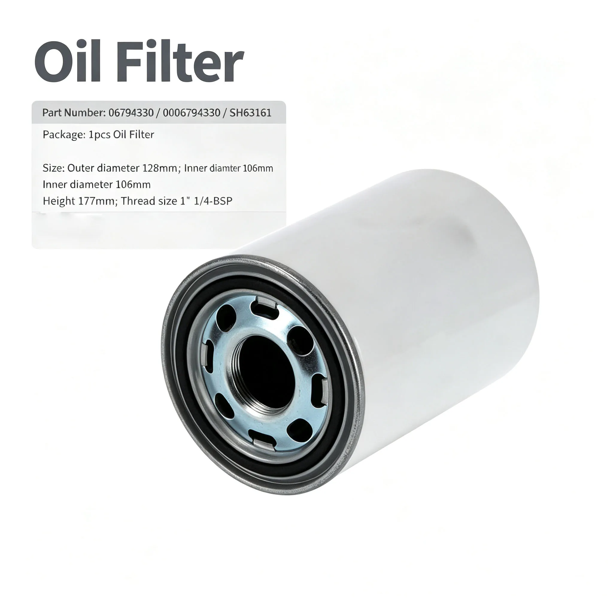 06794330  Oil filter For CLAAS  COMMANDOR 116CS;228CS；DOMINATOR  106；108S；108SL Replaces  0006794330 SH63161